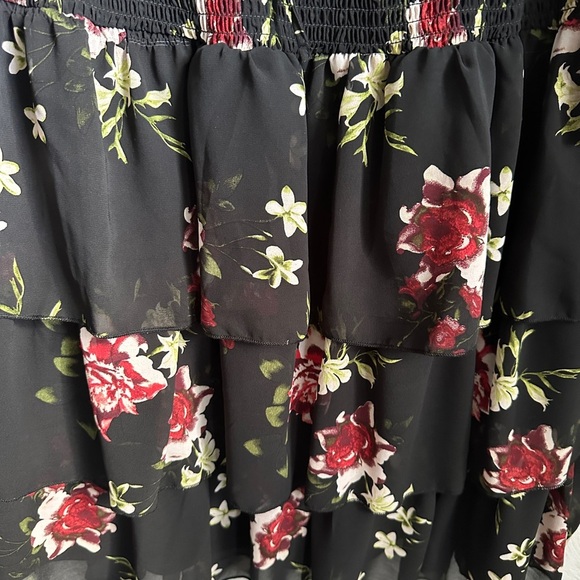 J for Justify Black Ruffled Mini Dress - Picture 6 of 6